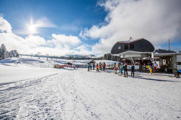 Bergstation des Skigebiets Winklmoosalm